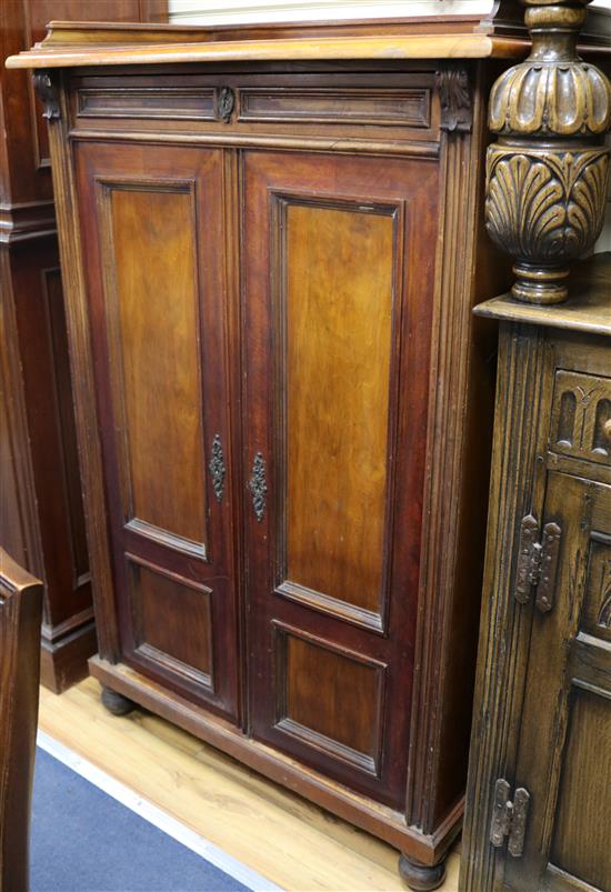 A two door mahogany cupboard W.83cm